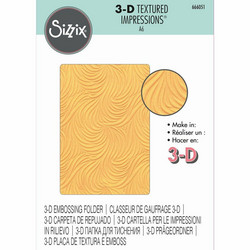 Sizzix 3D Textured Impressions kohokuviointikansio Flowing Waves