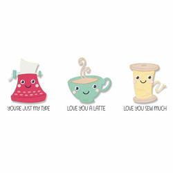 Sizzix Thinlits stanssi- ja leimasinsetti Crazy Characters #1