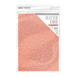 Tonic Glitter Card -glitterkartonki, sävy Candy Floss, 5 arkkia