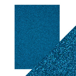 Tonic Glitter Card -glitterkartonki, sävy Midnight Topaz, 5 arkkia