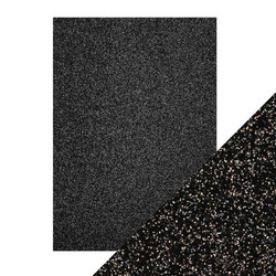 Tonic Glitter Card -glitterkartonki, sävy Black Sapphire, 5 arkkia