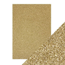 Tonic Glitter Card -glitterkartonki, sävy Gold Dust, 5 arkkia