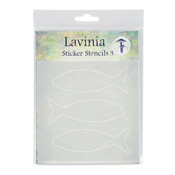 Lavinia Stamps Sticker Stencils 3 -sapluunat, Pure