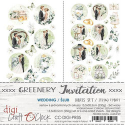 Craft O'clock paperipakkaus Greenery Invitation, 6