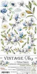 Craft O'clock paperipakkaus Vintage Sky, Flowers, Extras To Cut, 6