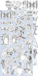 Craft O'clock paperipakkaus Vintage Sky, Vintage, Extras To Cut, 6