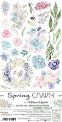 Craft O'clock paperipakkaus Spring Charm, Flowers, Extras To Cut, 6