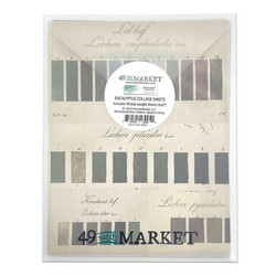 49 and Market Collage Sheets paperipakkaus Color Swatch, Eucalyptus, 6