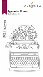 Altenew Typewriter Flowers -leimasin