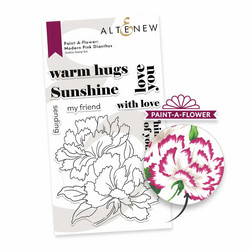 Altenew Paint-A-Flower: Modern Pink Dianthus -leimasinsetti