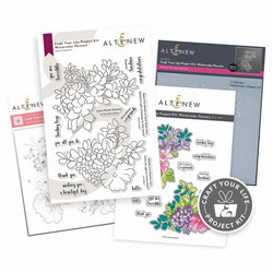 Altenew Craft Your Life Project Kit: Watercolor Flowers -setti