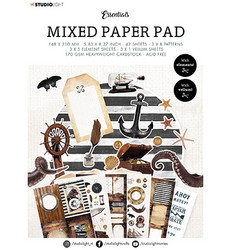 Studio Light Mixed -paperipakkaus Vintage Treasures Sea, A5