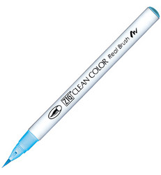 ZIG Clean Colors Real Brush -kynä, sävy azure blue