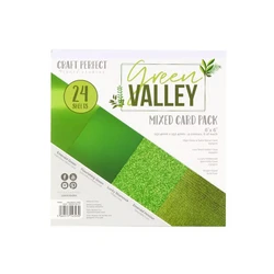 Tonic Craft Perfect Mixed Card -pakkaus, Green Valley, 6