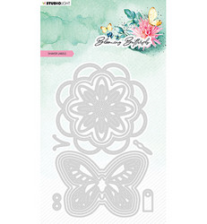 Studio Light Blooming Butterfly stanssi Shaker Labels