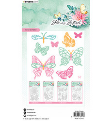 Studio Light Blooming Butterfly stanssi Fly Fly Butterfly