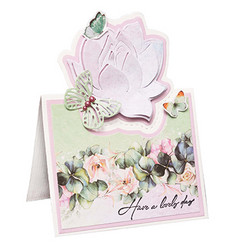 Studio Light Blooming Butterfly stanssi Water Lily Pop Out Card