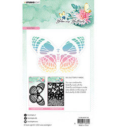 Studio Light Blooming Butterfly -sapluuna Big Butterfly