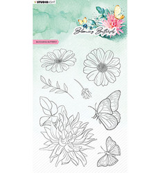 Studio Light leimasin Blooming Butterfly, Blooming Butterfly