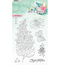 Studio Light leimasin Blooming Butterfly, Lilac Flowers
