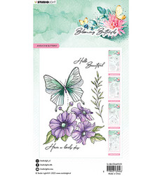 Studio Light leimasin Blooming Butterfly, Anemone Butterfly