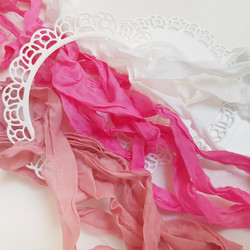 Craft & You Vintage Ribbons -nauhat Flower Romance 2