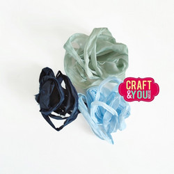 Craft & You Vintage Ribbons -nauhat Sprinkled with Snow 1