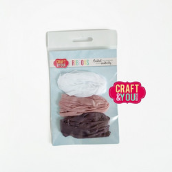 Craft & You Vintage Ribbons -nauhat Sprinkled with Snow 2