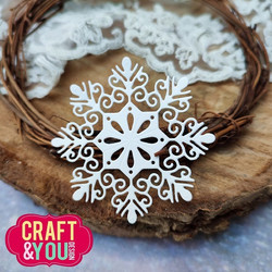 Craft & You stanssi Snowflake