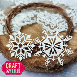 Craft & You stanssi Snowflakes