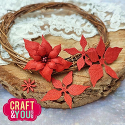 Craft & You stanssi Poinsettia 3