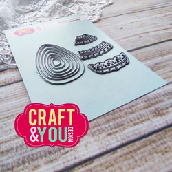 Craft & You stanssi Lace Easter Eggs