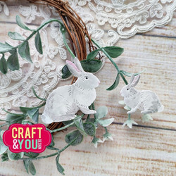 Craft & You stanssi Rabbits