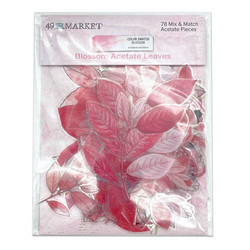 49 and Market Color Swatch: Blossom Acetate Leaves -leikekuvat