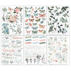 49 and Market Rub-Ons siirtokuvat Vintage Artistry Tranquility