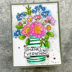 Pinkfresh Studio leimasin Inky Bouquet
