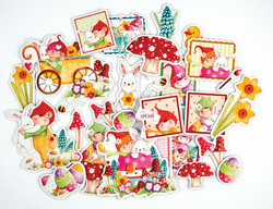 Craft Consortium Let Spring Begin Chipboard Ephemera -leikekuvat
