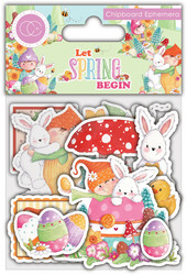 Craft Consortium Let Spring Begin Chipboard Ephemera -leikekuvat