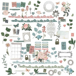 49 and Market Laser Cut Outs -leikekuvat, Vintage Artistry Tranquility
