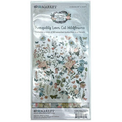 49 and Market Laser Cut Outs -leikekuvat, Vintage Artistry Tranquility Wildflowers