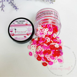 Dress My Crafts Shaker -koristeet, Rosy Lips