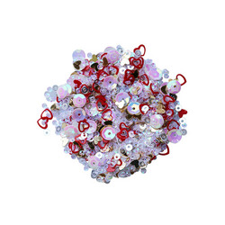 Dress My Craft Sequins -paljetit, Red Hearts