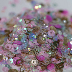 Dress My Craft Sequins -paljetit, Pink Celebration