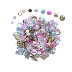 Dress My Craft Sequins -paljetit, Pink Celebration