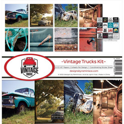 Reminisce Vintage Trucks -paperipakkaus 12