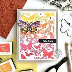 Hero Arts leimasin Fluttering Butterflies Bold Prints