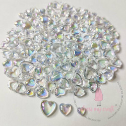 Dress My Craft koristeet Clear Water Droplets, Rainbow Hearts