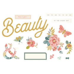 Simple Stories Page Pieces -leikekuvat, Wildflower