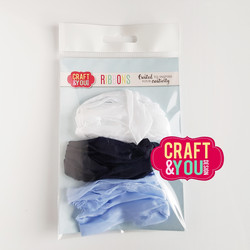 Craft & You Vintage Ribbons -nauhat Arctic Winter