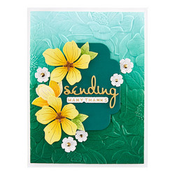 Spellbinders 3D kohokuviointikansio Four Petal Floral